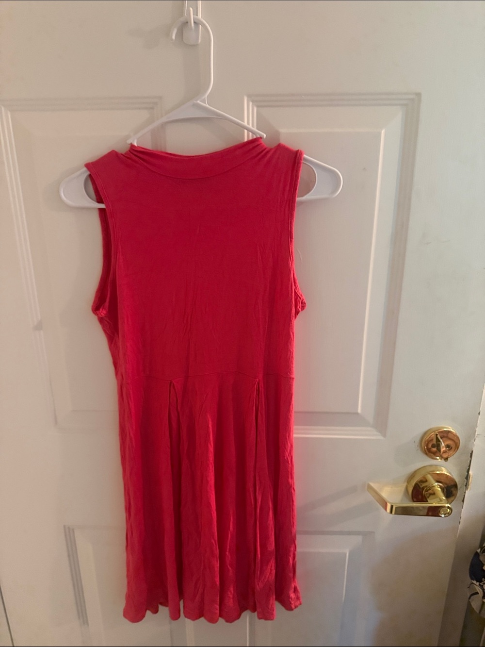 Sleeveless Midi Dress in Bright Pink